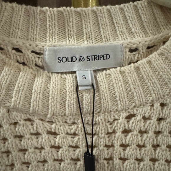 SOLID & STRIPED Cream Knit Sweater - Picture 3 of 4